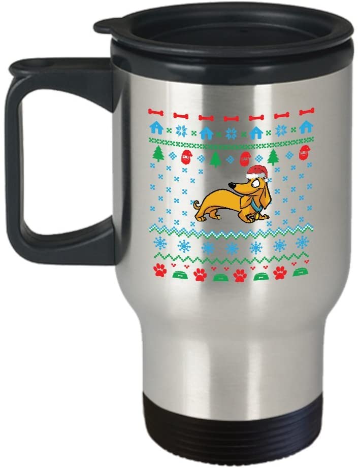 Detail Dachshund Travel Mug Nomer 4