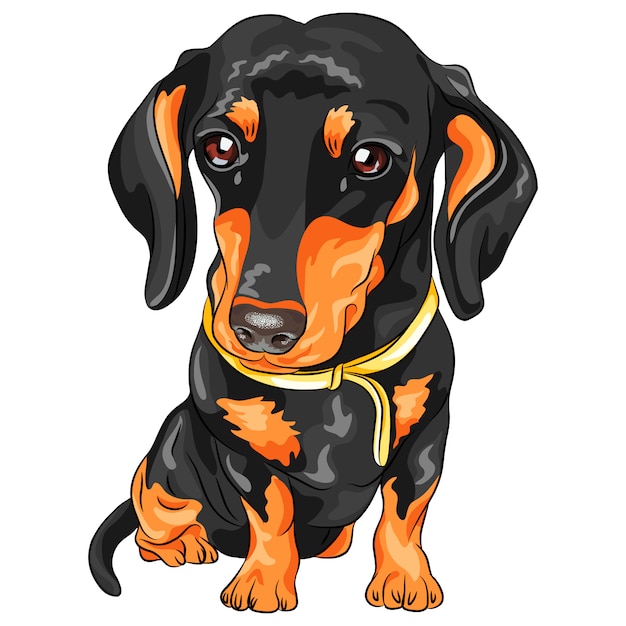 Detail Dachshund Vector Image Nomer 19