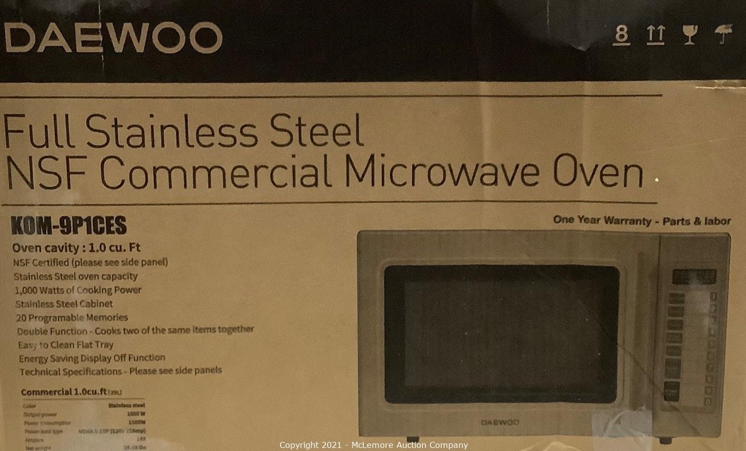 Detail Daewoo Commercial Microwave Nomer 39