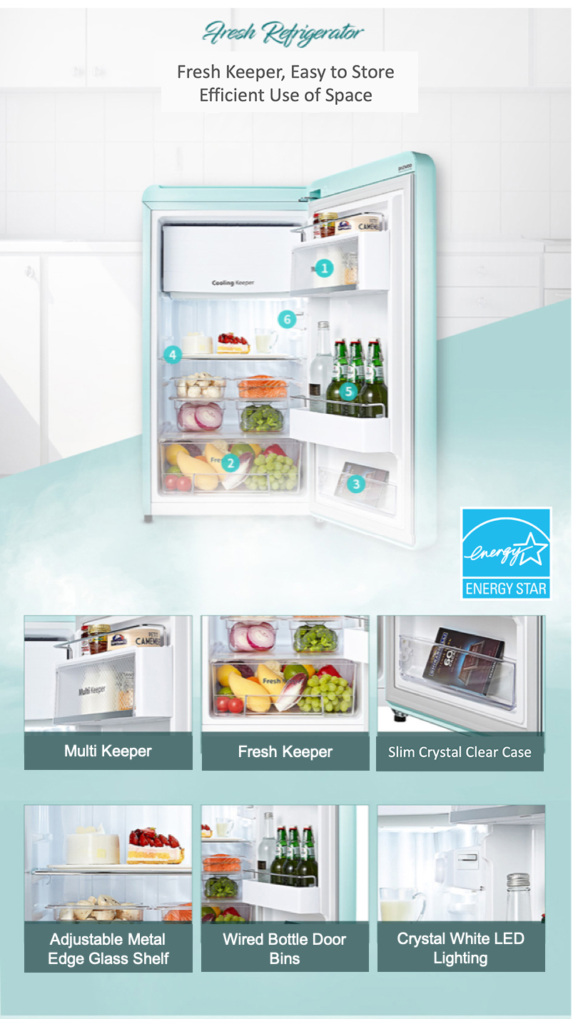 Detail Daewoo Compact Refrigerator Nomer 42