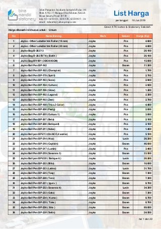 Daftar Alat Tulis Kantor - KibrisPDR