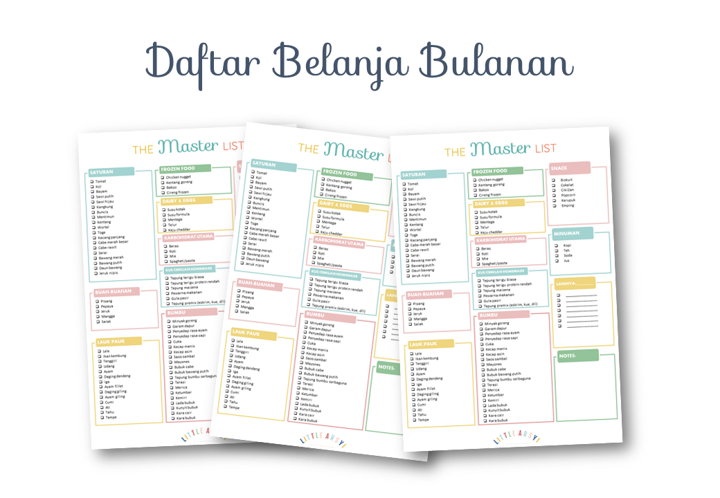 Detail Daftar Belanja Bulanan Ibu Rumah Tangga Nomer 3