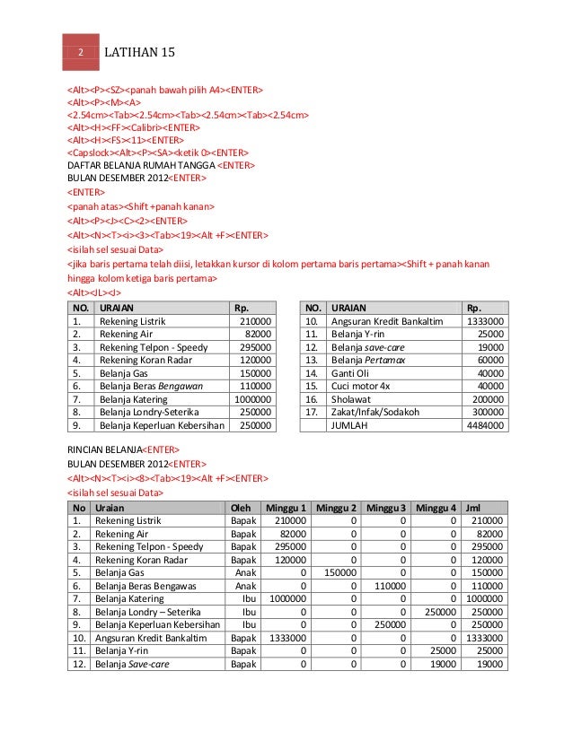 Detail Daftar Belanja Bulanan Rumah Tangga Nomer 6