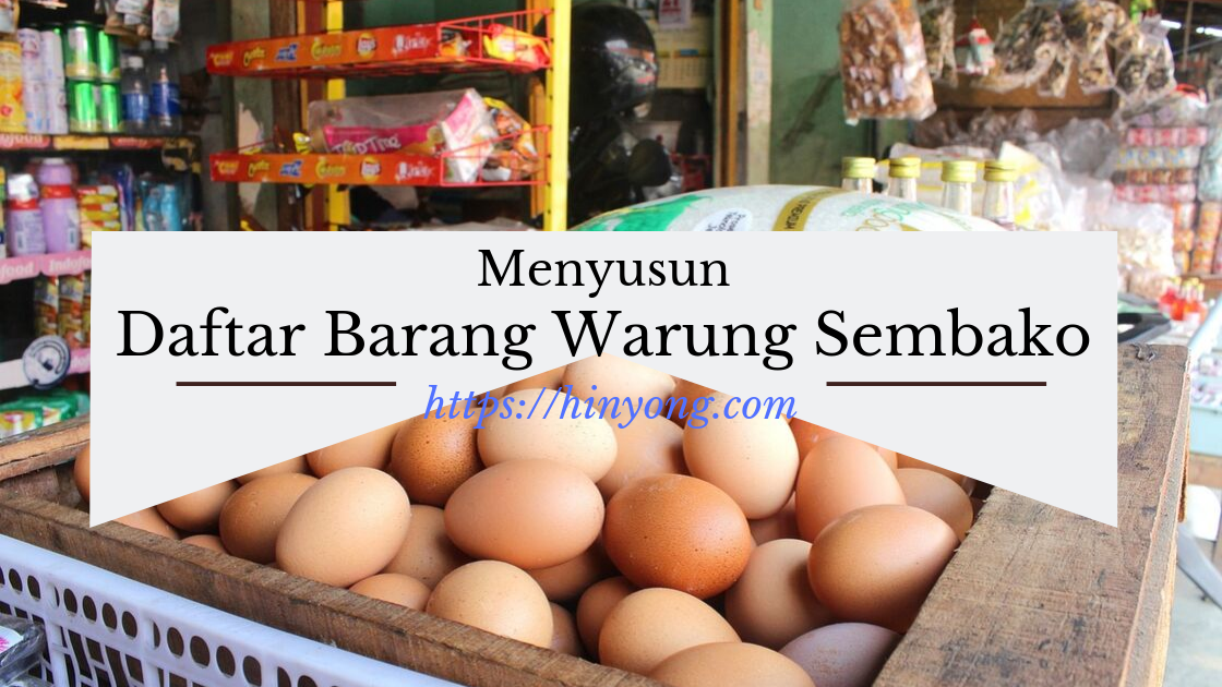 Detail Daftar Belanja Warung Sembako Nomer 14