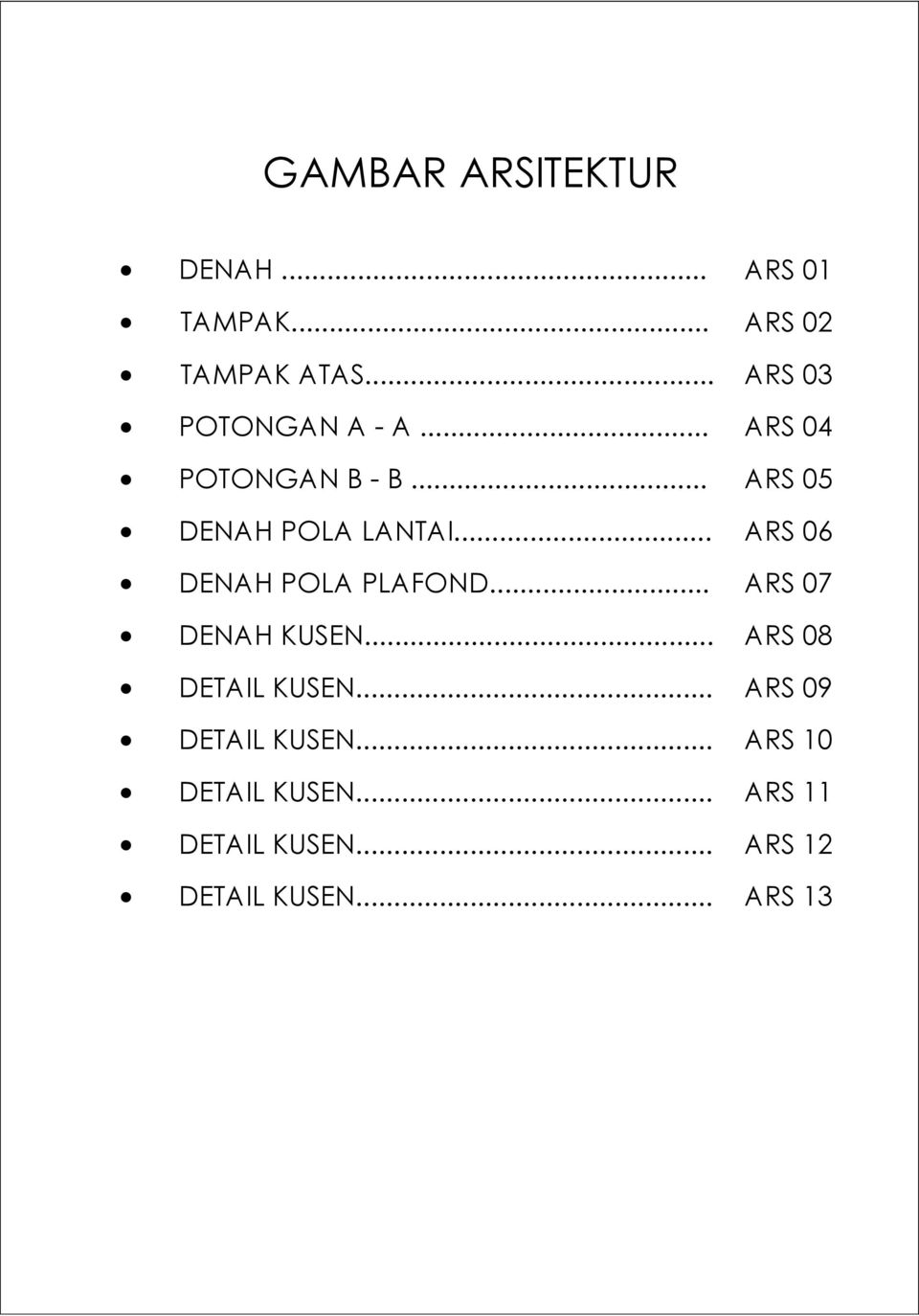 Detail Daftar Gambar Kerja Rumah Tinggal Nomer 6