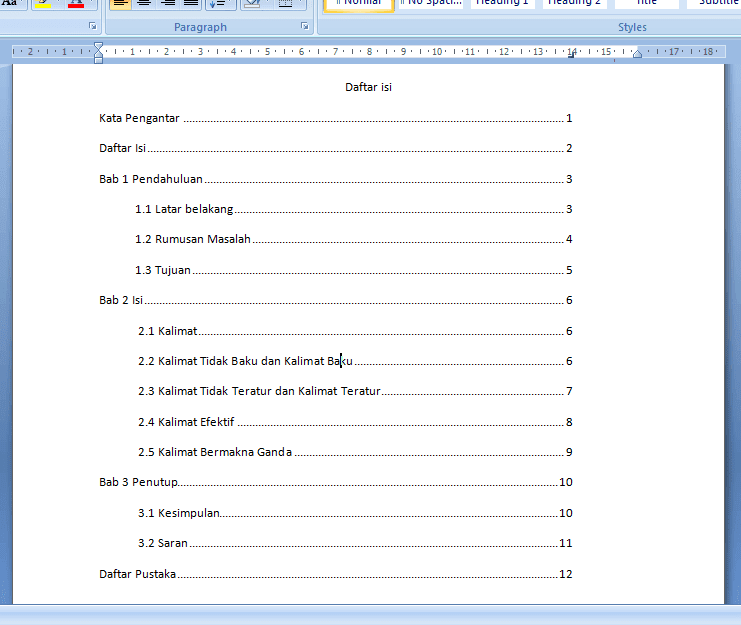 Detail Daftar Gambar Otomatis Di Word 2007 Nomer 13