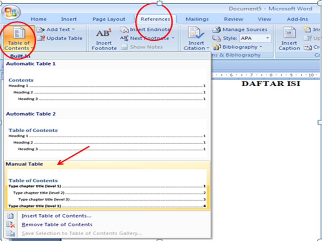 Detail Daftar Gambar Otomatis Di Word 2007 Nomer 5