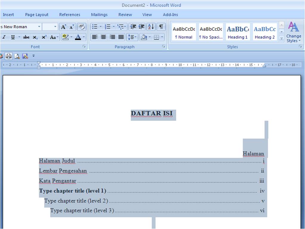 Detail Daftar Gambar Otomatis Di Word 2007 Nomer 10