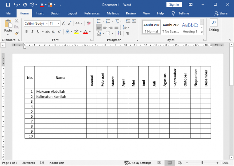 Detail Daftar Gambar Otomatis Ms Word Nomer 41