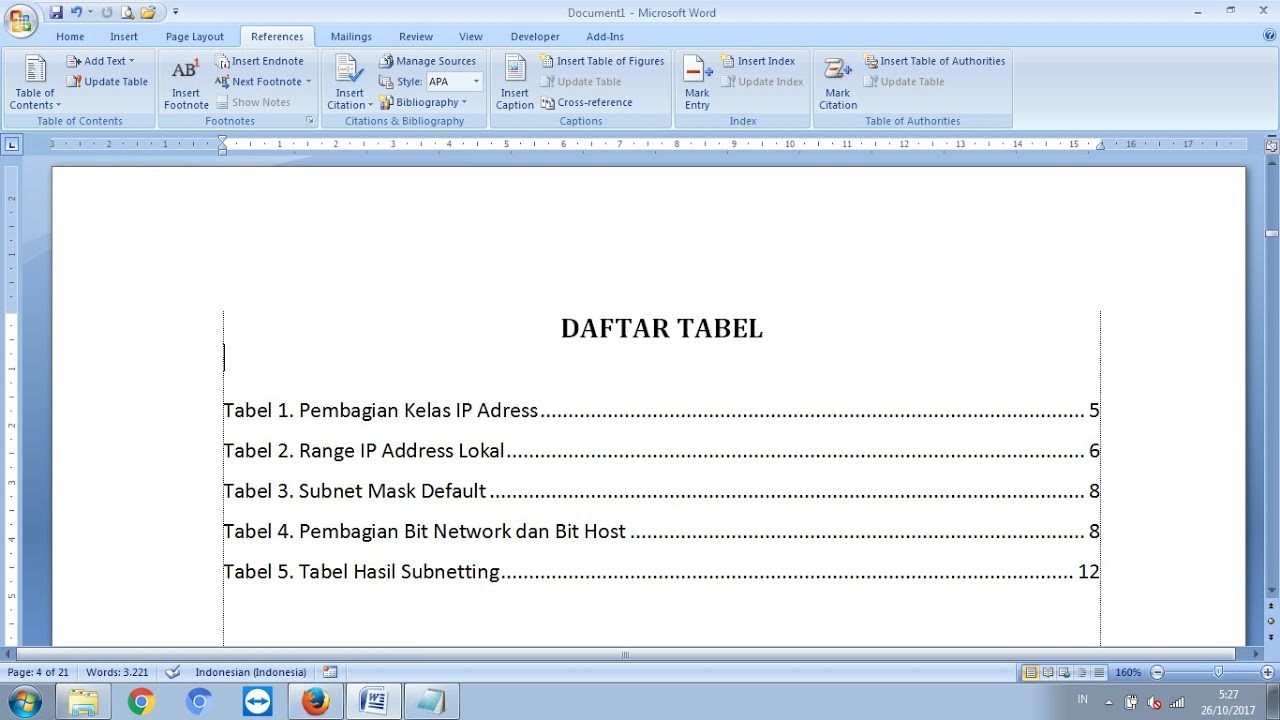 Detail Daftar Gambar Otomatis Ms Word Nomer 10