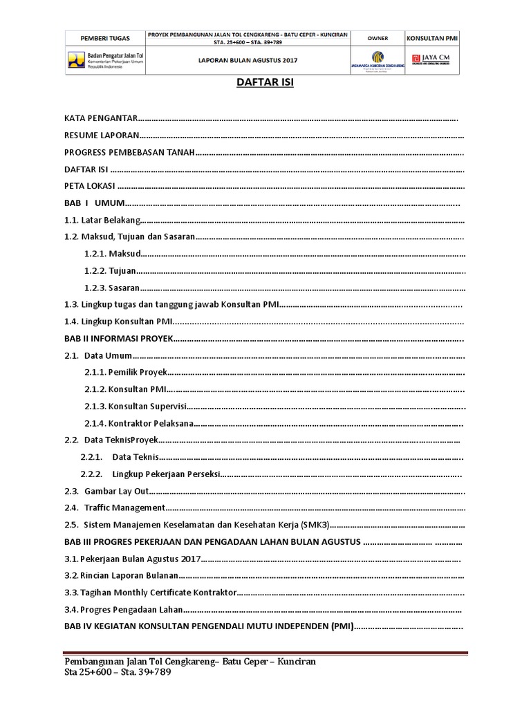 Detail Daftar Isi Gambar Proyek Nomer 16