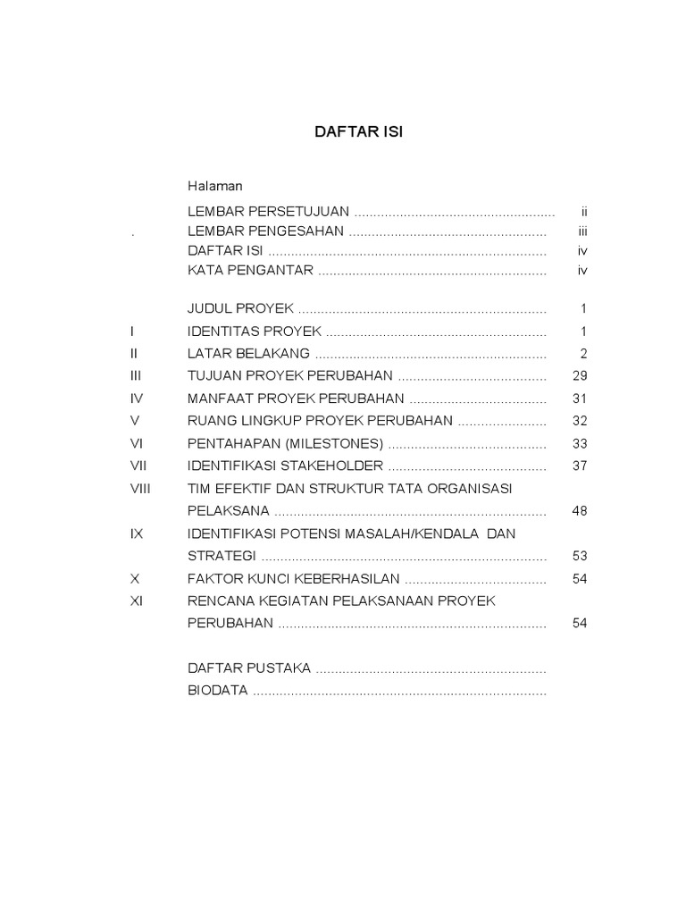 Detail Daftar Isi Gambar Proyek Nomer 27