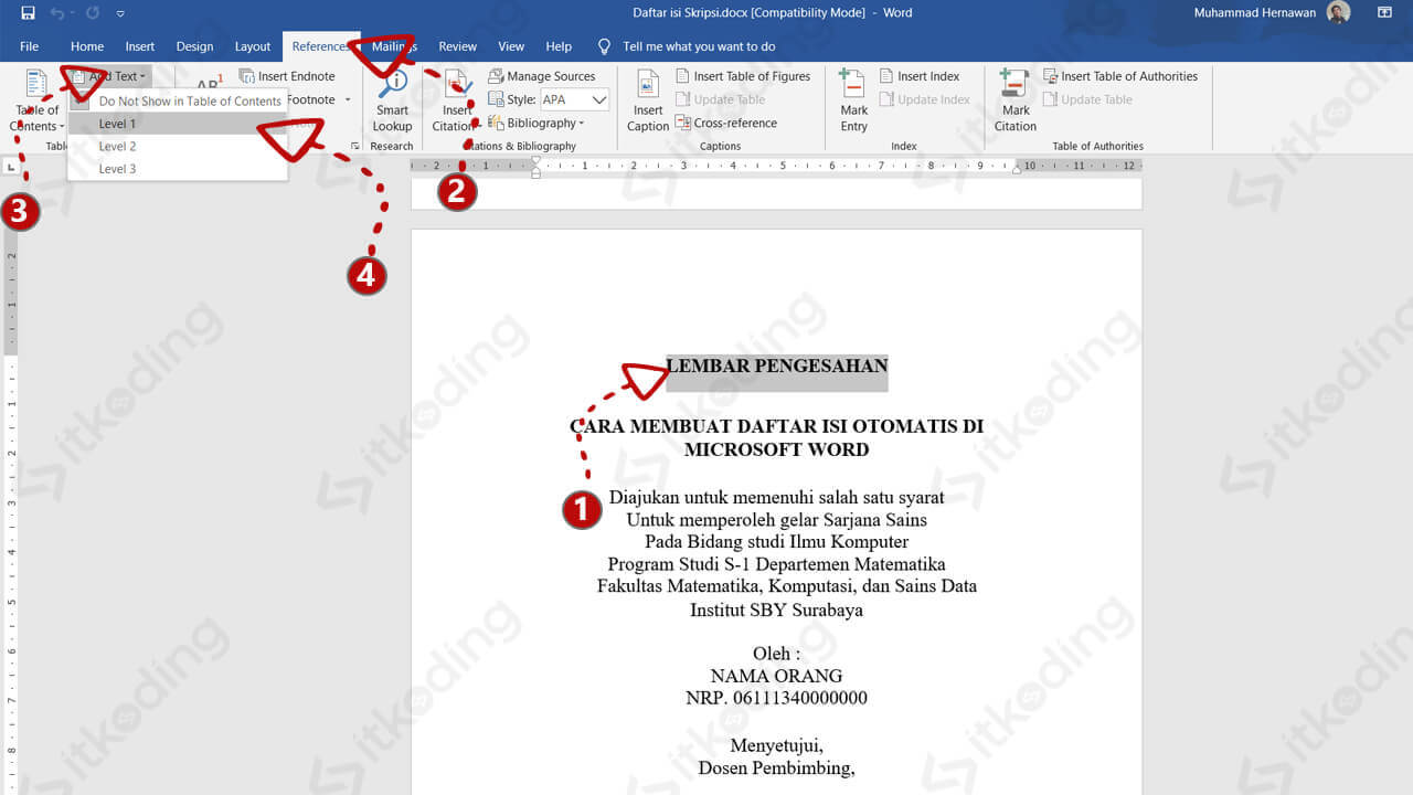 Detail Daftar Isi Khusus Gambar Word Nomer 30