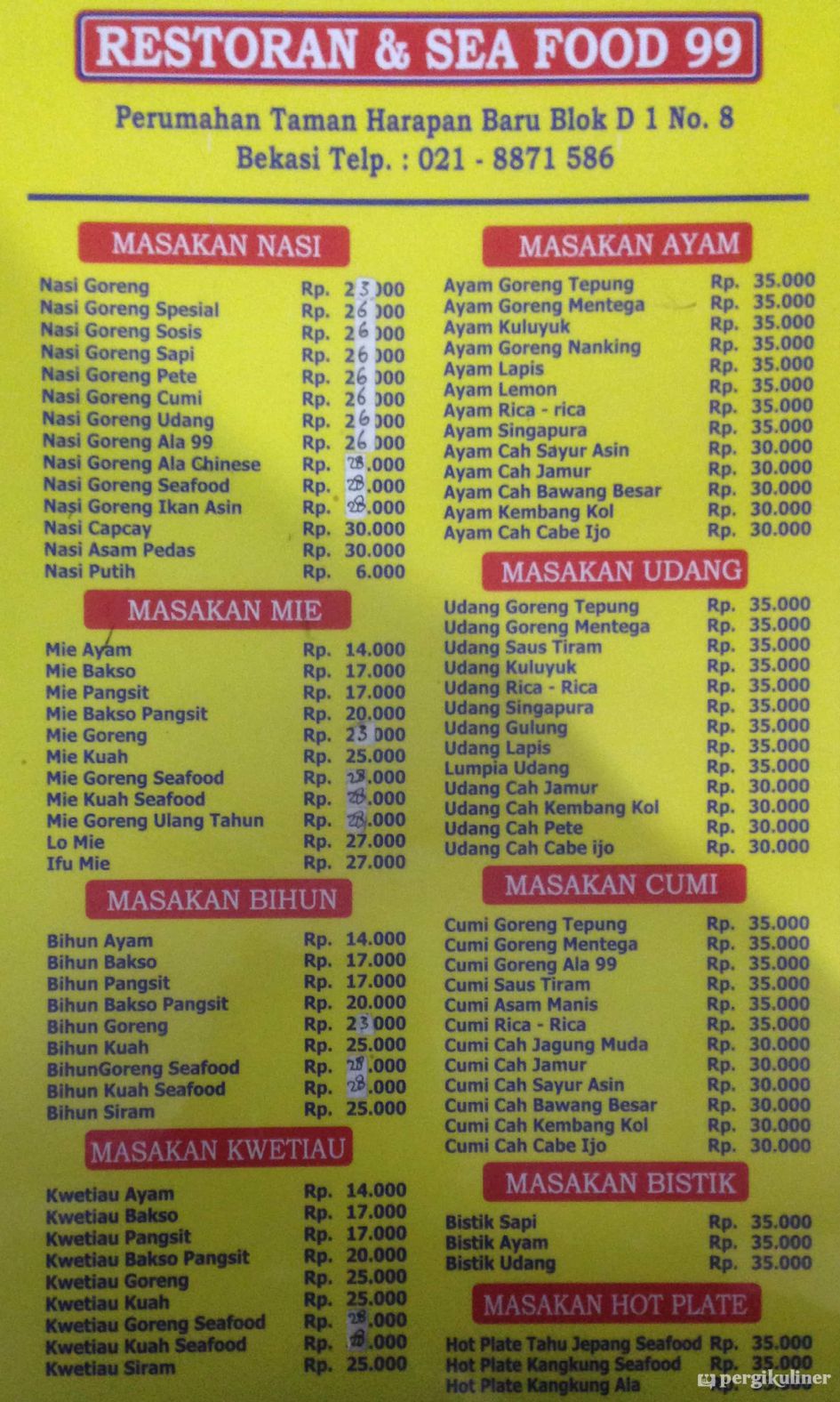 Detail Daftar Makanan Di Restoran Nomer 24