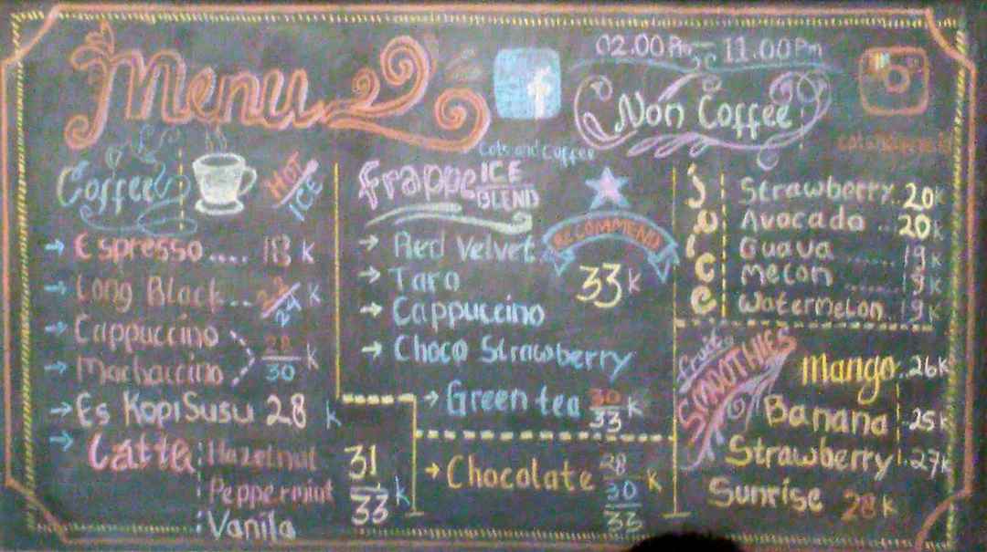 Detail Daftar Menu Cafe Warna Warni Nomer 39