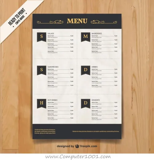 Detail Daftar Menu Kosong Nomer 38