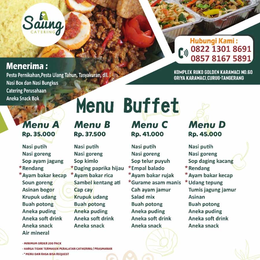 Detail Daftar Menu Makan Malam Prasmanan Nomer 46