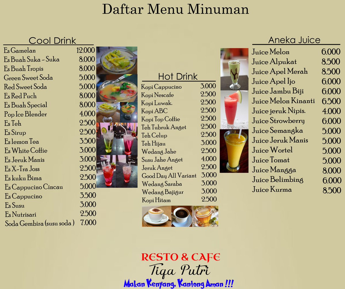 Daftar Menu Minuman Cafe - 56+ Koleksi Gambar