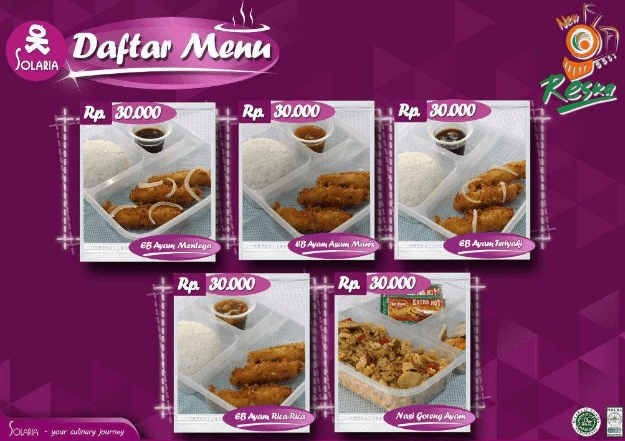 Detail Daftar Menu Solaria Dan Gambarnya Nomer 3