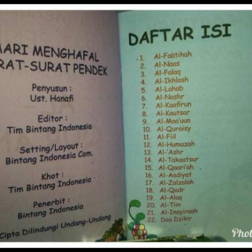 Detail Daftar Surat Pendek Nomer 14