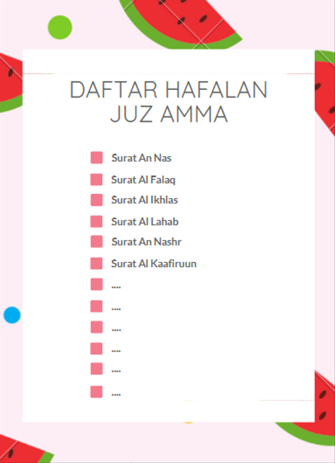 Detail Daftar Surat Pendek Nomer 7