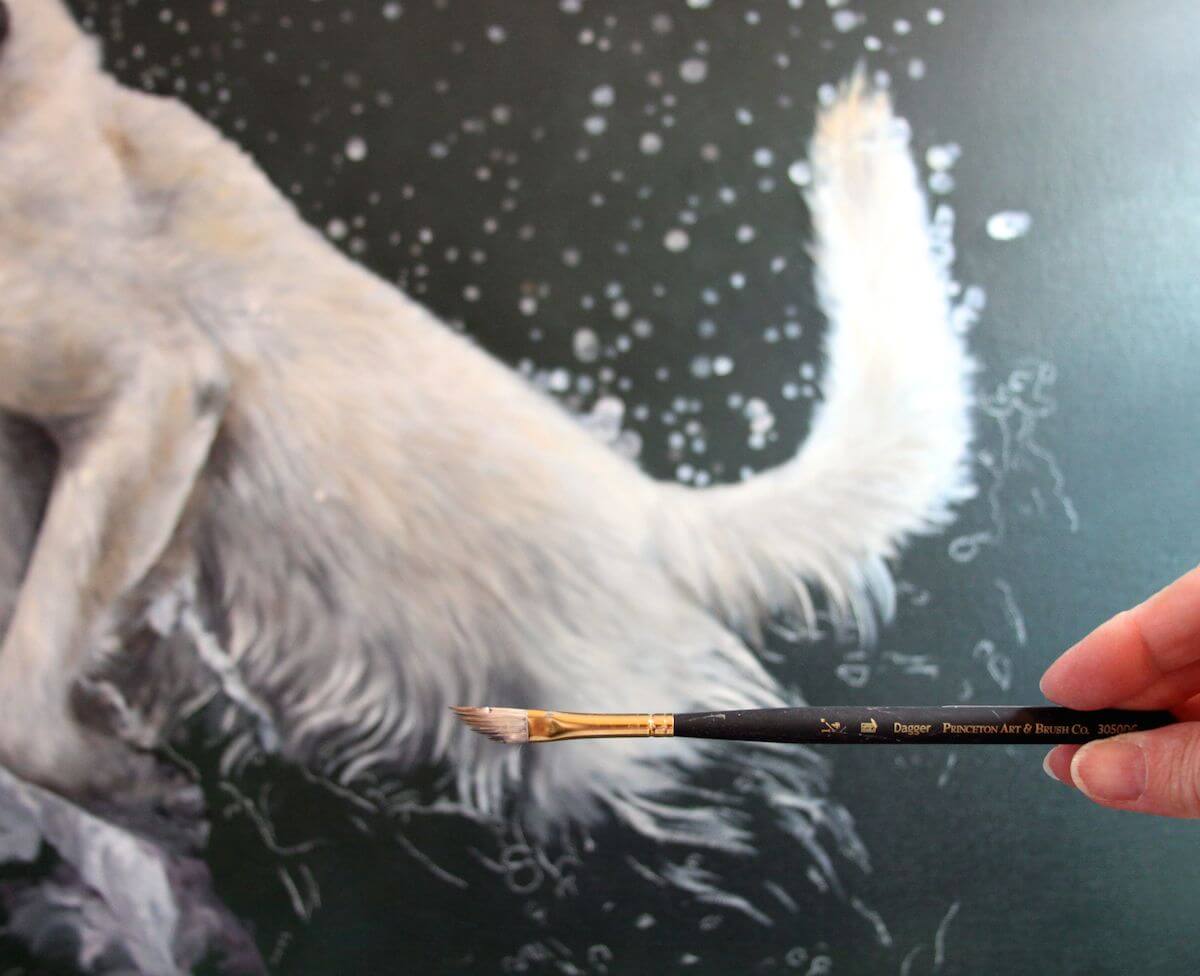 Detail Dagger Brushes For Oil Painting Nomer 17