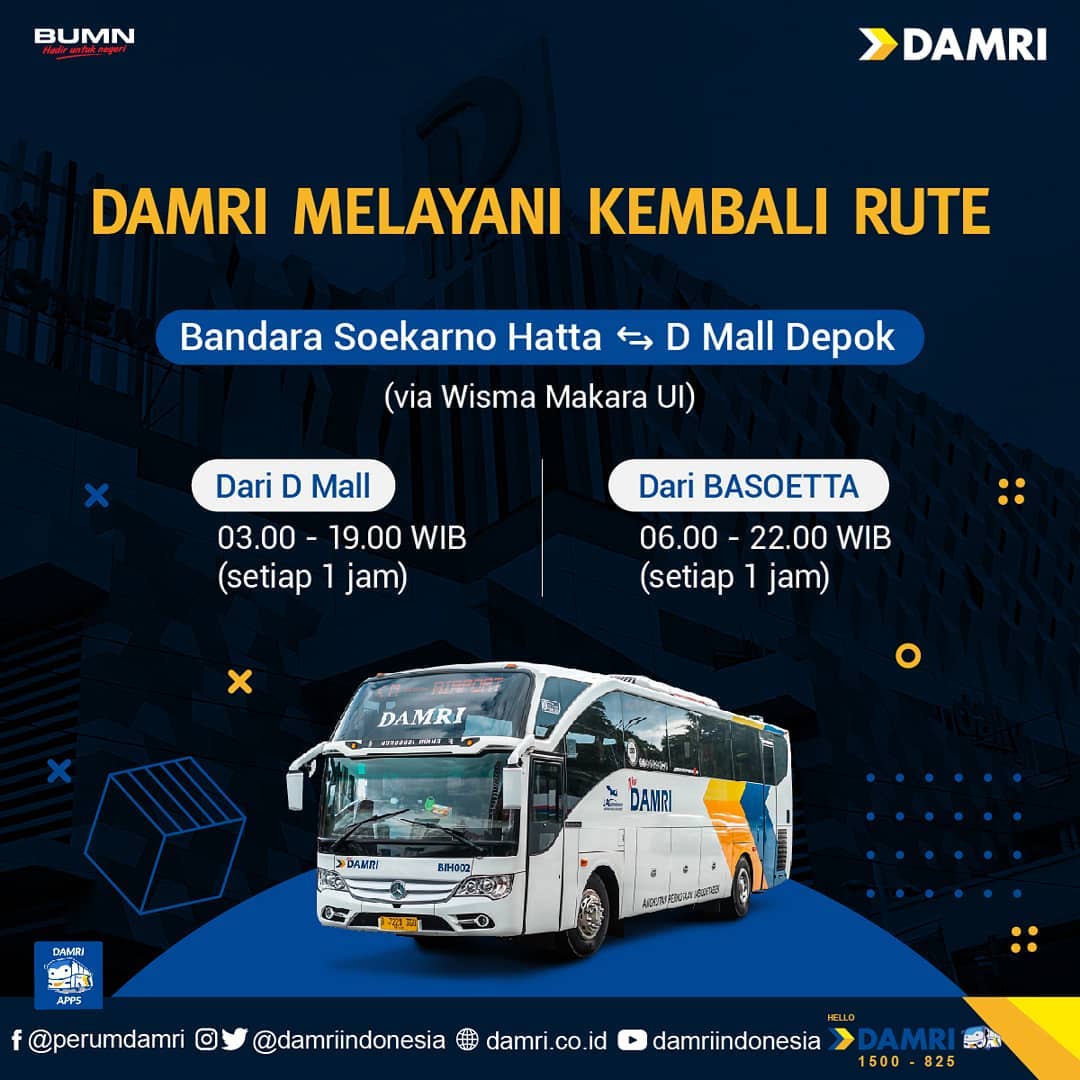 Damri Dari Bandara Soekarno Hatta Ke Depok - KibrisPDR