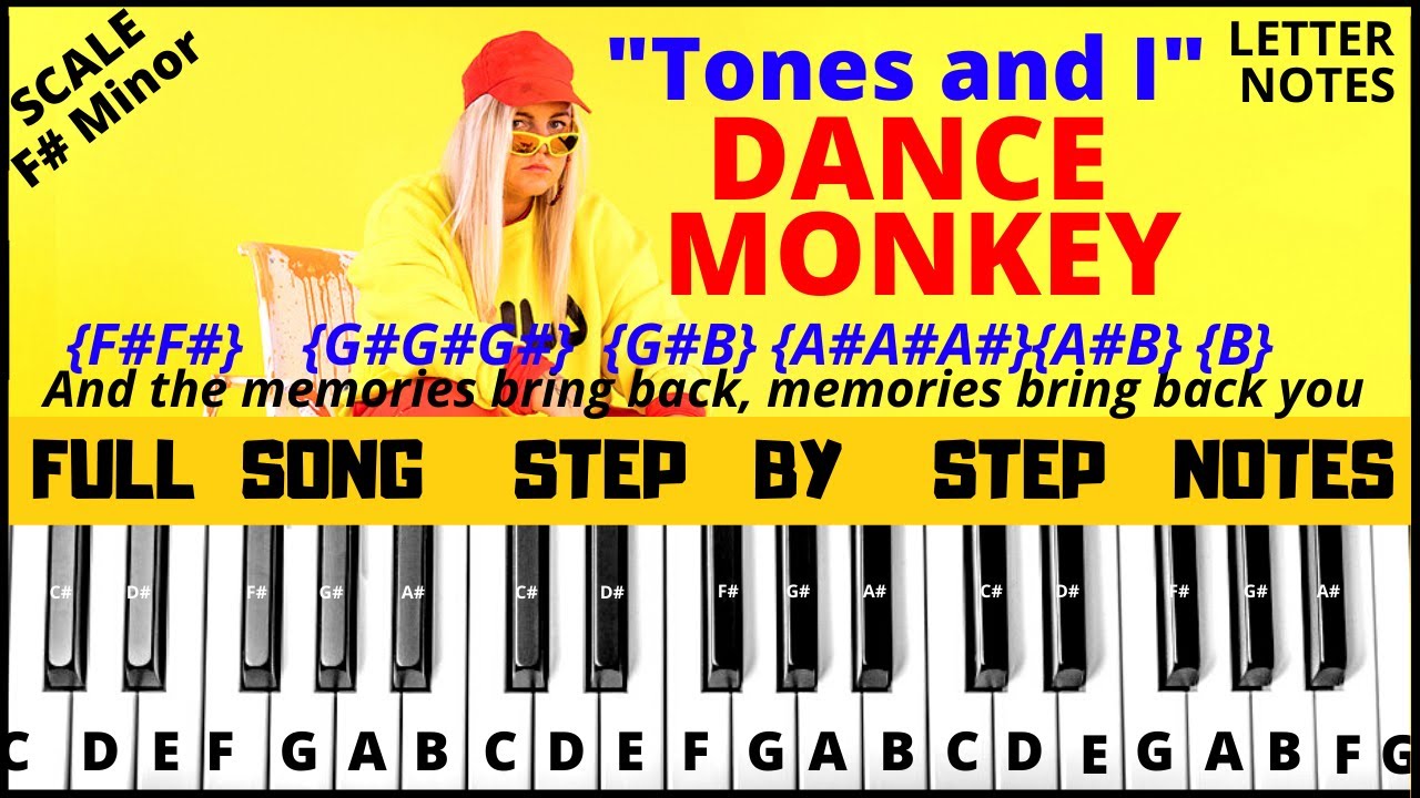 Detail Dance Monkey Piano Notes Letters Nomer 8