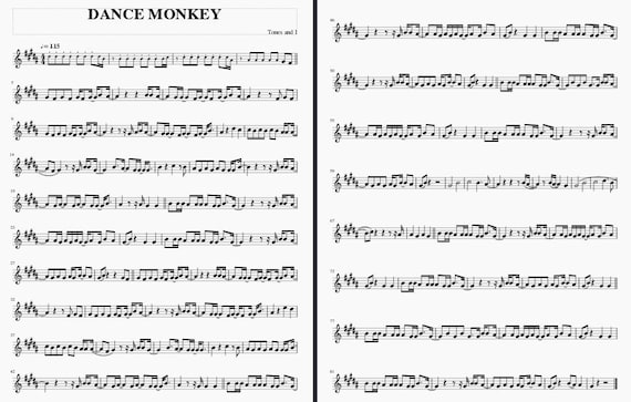Detail Dance Monkey Sheet Music Violin Nomer 31