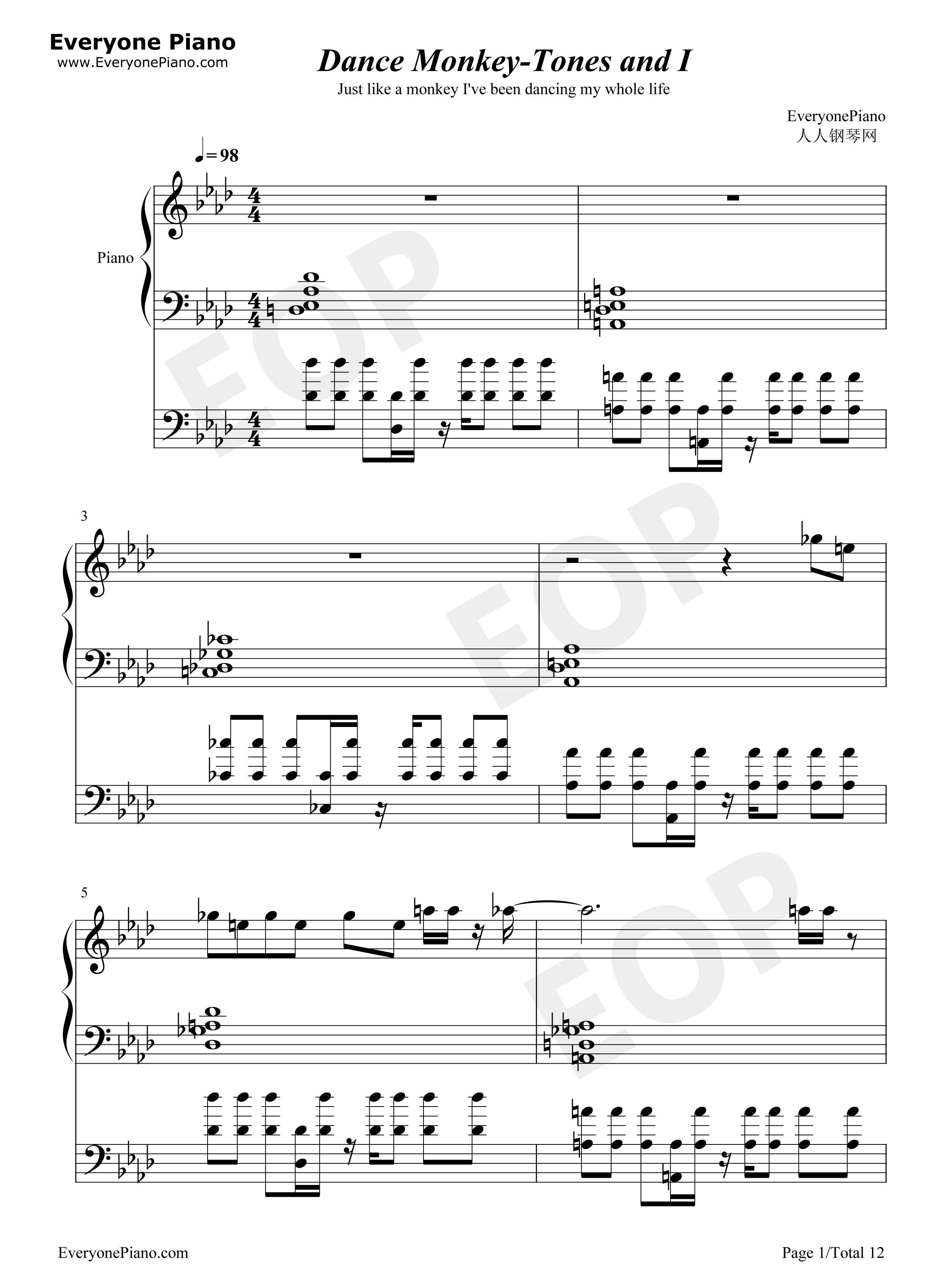 Download Dance Monkey Sheet Music Violin Nomer 41