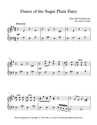 Detail Dance Of The Sugar Plum Fairy Free Piano Sheet Music Nomer 11