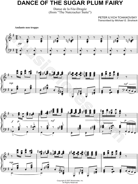 Detail Dance Of The Sugar Plum Fairy Free Piano Sheet Music Nomer 15