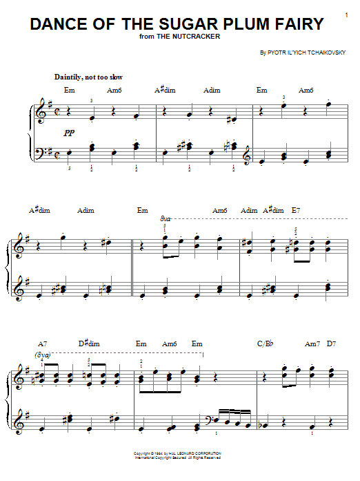 Detail Dance Of The Sugar Plum Fairy Free Piano Sheet Music Nomer 37