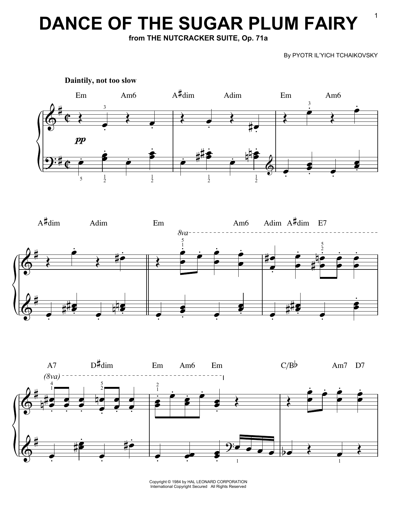 Detail Dance Of The Sugar Plum Fairy Piano Pdf Nomer 25