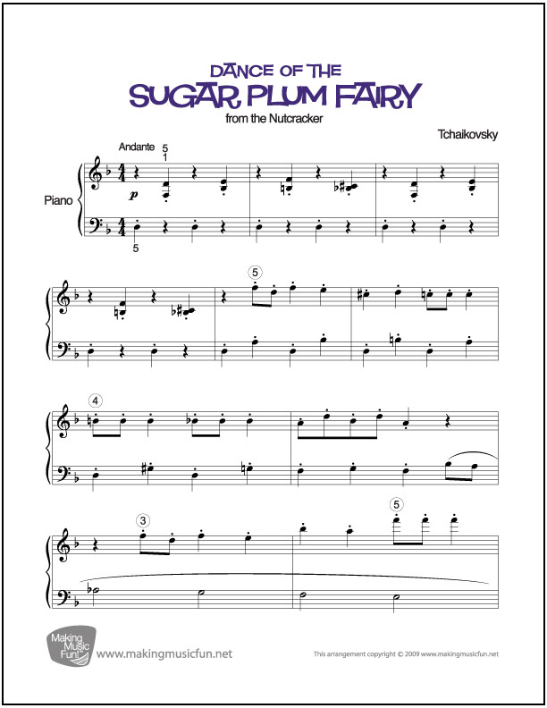 Detail Dance Of The Sugar Plum Fairy Piano Pdf Nomer 31