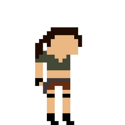 Detail Lara Croft Pixel Nomer 20