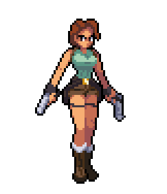 Detail Lara Croft Pixel Nomer 23