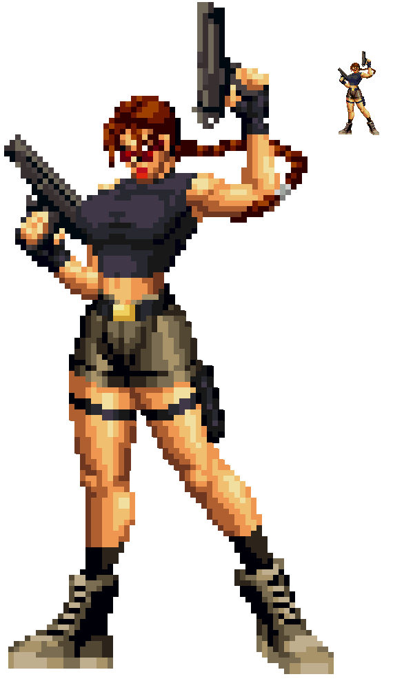 Detail Lara Croft Pixel Nomer 4