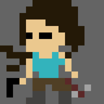 Detail Lara Croft Pixel Nomer 6