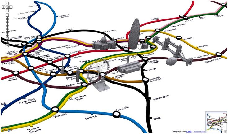 Detail London U Bahn Map Nomer 11