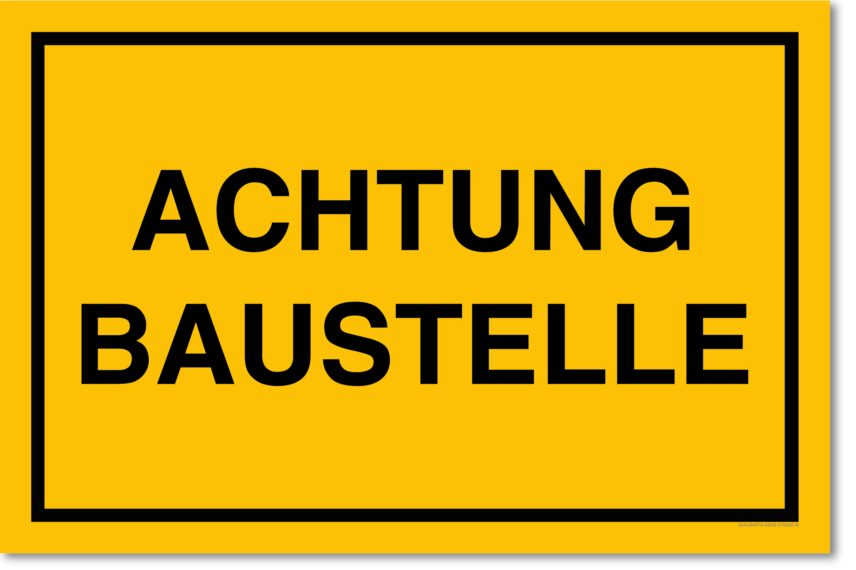 Detail Schild Achtung Baustelle Nomer 21