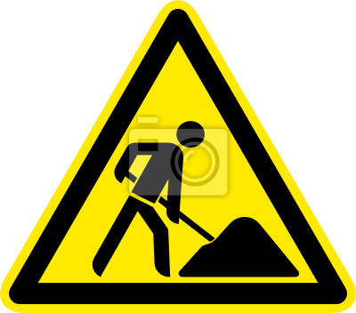 Detail Schild Achtung Baustelle Nomer 5