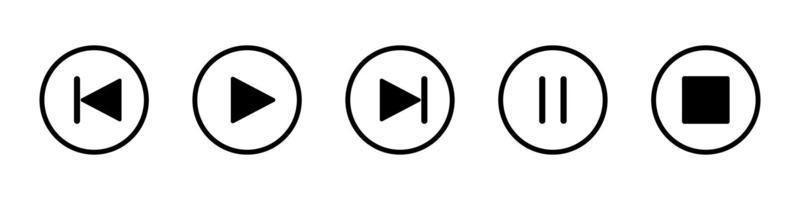 Detail Start Stop Pause Icons Nomer 5