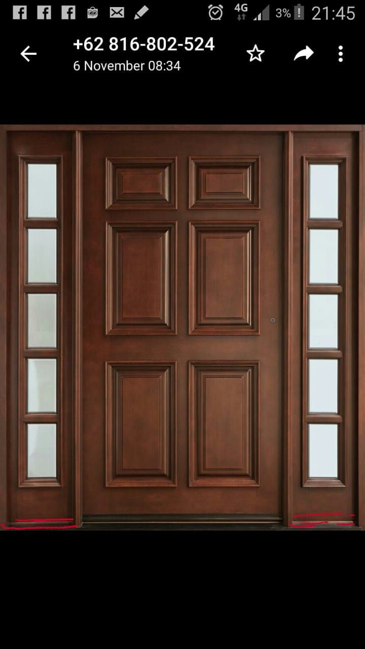 Detail Gambar Pintu Panel Kayu Nomer 43