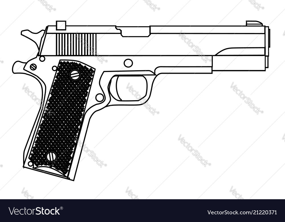 Detail Gambar Pistol Vector Nomer 21