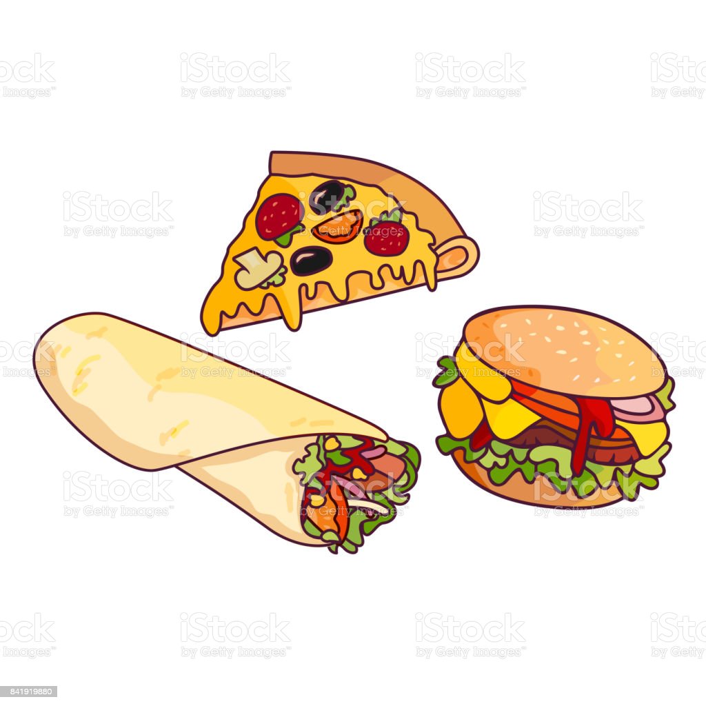 Detail Gambar Pizza Dan Burger Nomer 2