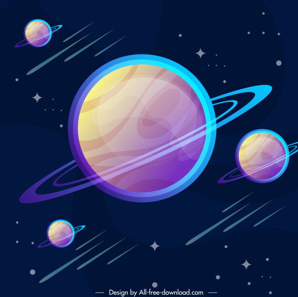 Detail Gambar Planet Saturn Vector Nomer 18