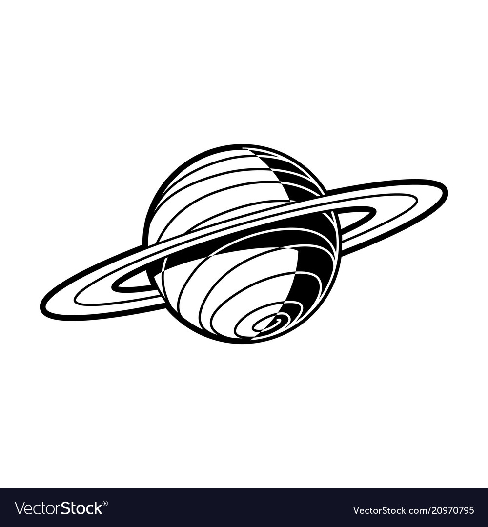Detail Gambar Planet Saturn Vector Nomer 35