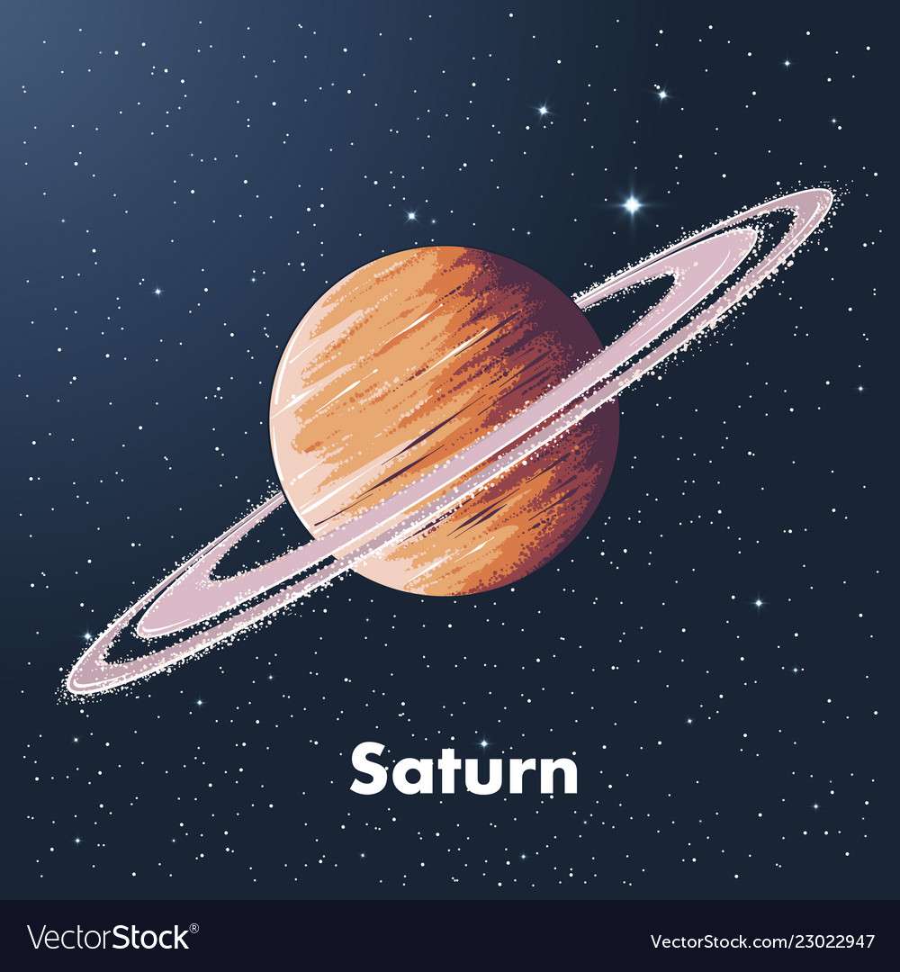 Detail Gambar Planet Saturn Vector Nomer 36