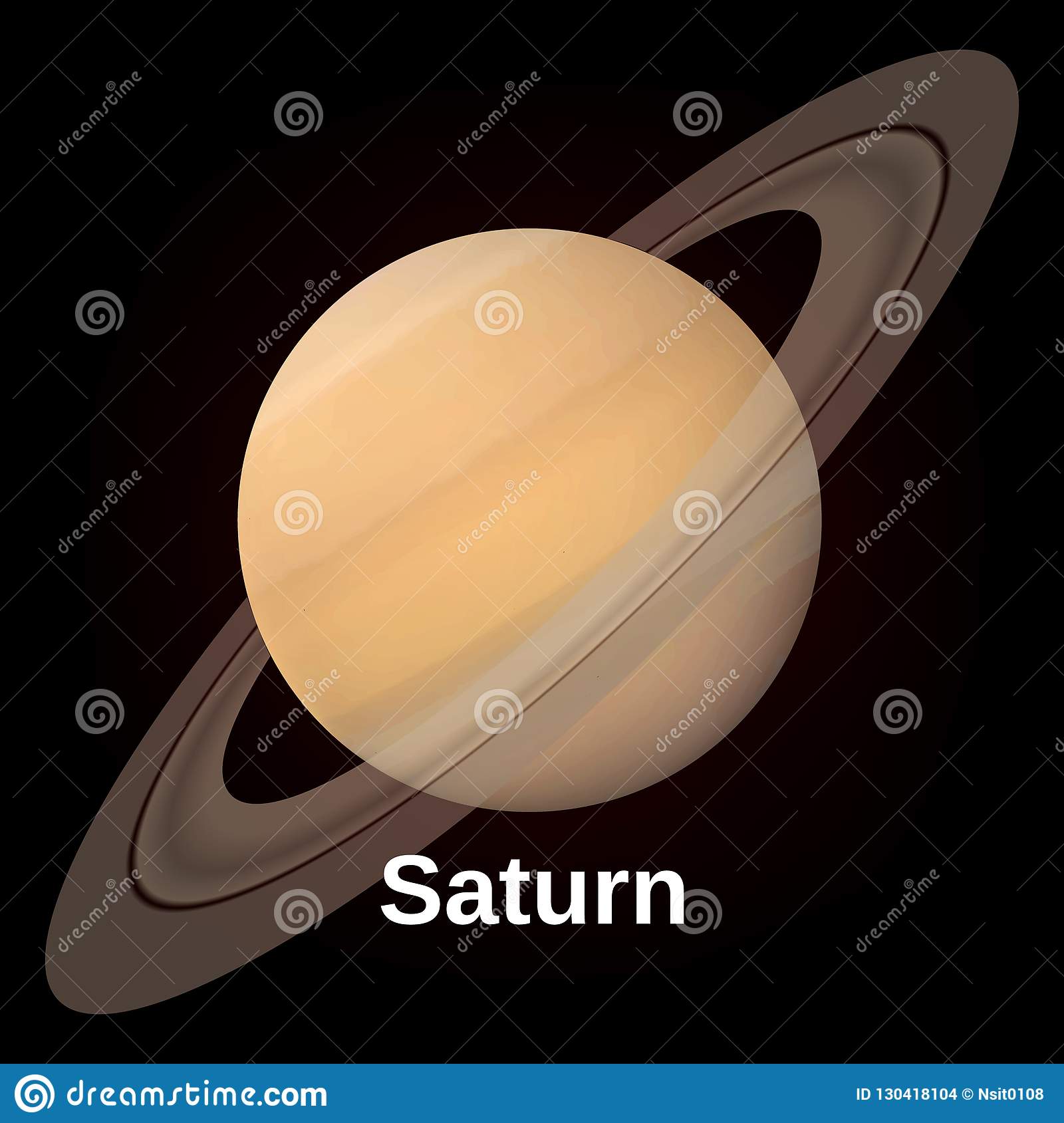 Detail Gambar Planet Saturn Vector Nomer 53